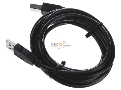 View top right E+P Elektrik CC502/2Lose Computer cable USB-A4 / USB-B4 2,5m 
