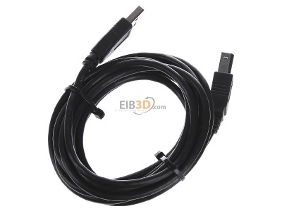 Top rear view E+P Elektrik CC502/2Lose Computer cable USB-A4 / USB-B4 2,5m 
