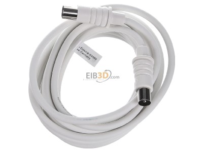 View up front E+P Elektrik HFA3 Coax patch cord IEC connector 3,5m 
