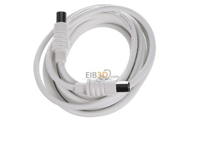 Top rear view E+P Elektrik HFA3 Coax patch cord IEC connector 3,5m 

