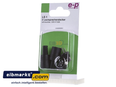 Frontansicht E+P Elektrik LS 1 Lautsprecherstecker 
