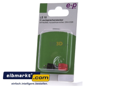 Frontansicht E+P Elektrik LS10(VE2) Lautsprecherstecker 