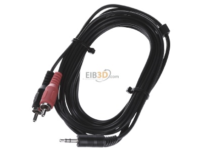 View up front E+P Elektrik B113/2 AV patch cord 2m 
