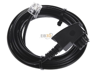 View top left E+P Elektrik T36/3 Telecommunications patch cord TAE F 3m 
