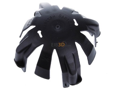 Ansicht oben links Hellermann Tyton SpotClip-IV-Slim-BK Abstandshalter fr Einbaustrahler 