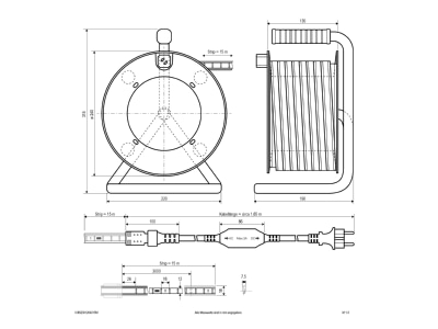 Dimensional drawing EVN IC652301204025M Light ribbon  hose  strip