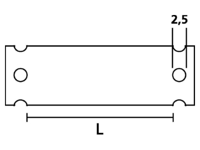Mazeichnung 1 Hellermann Tyton HC 12 35 CL  VE50  Zeichentraeger HC 12 35 CL  Inhalt  50 