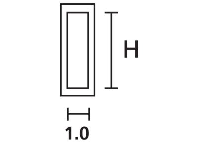 Mazeichnung 2 Hellermann Tyton HC 12 35 CL  VE50  Zeichentraeger HC 12 35 CL  Inhalt  50 