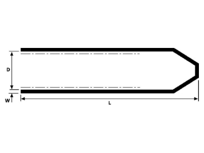 Ma�zeichnung 3 Hellermann Tyton 1612 1 B8W PEX BK Endkappe