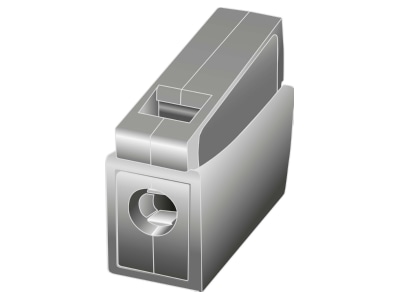 Dimensional drawing 3 Hellermann Tyton HECL 1 1 PA GY 100ST Terminal for luminaire 2 5mm 
