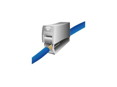Dimensional drawing 4 Hellermann Tyton HECL 1 1 PA GY 100ST Terminal for luminaire 2 5mm 
