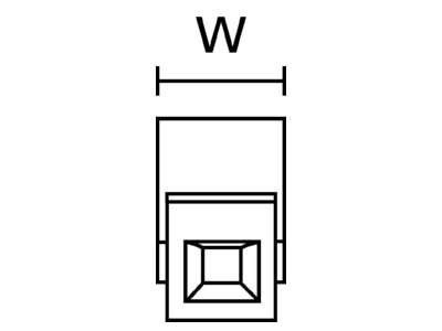Dimensional drawing 6 Hellermann Tyton HECL 1 1 PA GY 100ST Terminal for luminaire 2 5mm 
