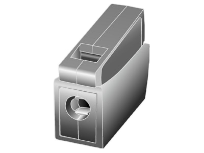 Dimensional drawing 10 Hellermann Tyton HECL 1 1 PA GY 100ST Terminal for luminaire 2 5mm 