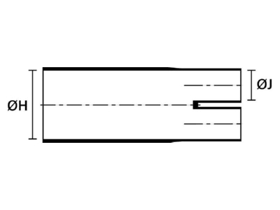 Dimensional drawing 1 Hellermann Tyton 408 2 B8W POX BK Spreader cap
