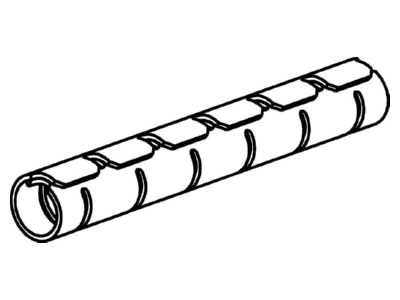 Ma�zeichnung Hellermann Tyton HWPAV020 PA6V0 BK 25 Kabelbuendelschlauch 20mm  sw   Werkzeug