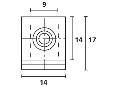 Dimensional drawing 1 Hellermann Tyton H120 PVC FR BK 500 Cable bending restrictor 3mm
