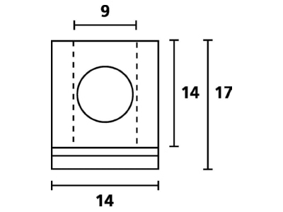 Dimensional drawing 1 Hellermann Tyton H4202 PVC FR BK 1000 Cable bending restrictor 7mm
