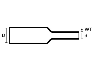 Ma�zeichnung 1 Hellermann Tyton TF31 6 2 PO X GN 30 Warmschrumpfschlauch gruen  30m