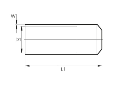 Ma�zeichnung Cellpack SKH 15 5 sw Endkappe f Bereich 15 5mm