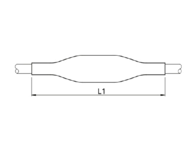 Ma�zeichnung Cellpack SMH5 1 5 16 Verbindungsmuffe 5x1 5 5x16qmm 1kV