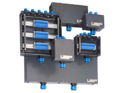 Produktbild Stahl 136604 Klemmenkasten Ex i 1x2 Leiter 2 5 blau