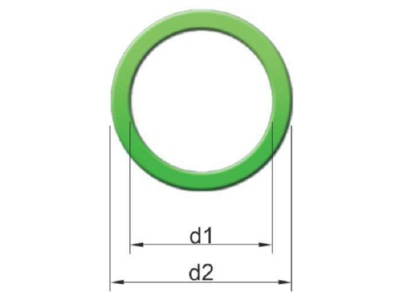 Dimensional drawing Stahl 167672 Sealing ring 63 4 50 5x2mm