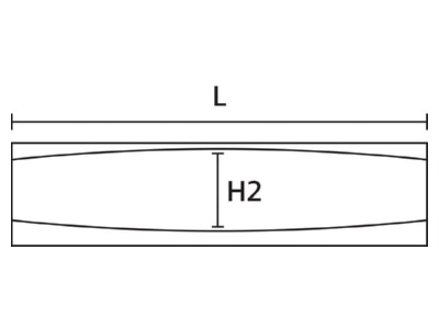 Dimensional drawing 1 Hellermann Tyton i 1 5 PUR33 GN SF Straight through joint
