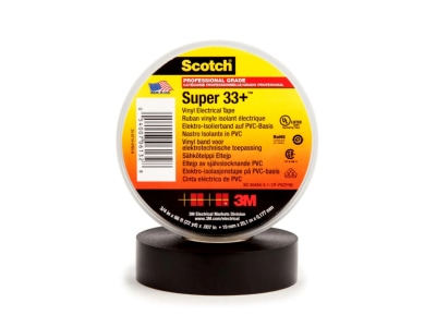 Produktbild 2 3M ScotchSuper33  19x6 PVC Elektro Isolierband 19 mm x 6 m  sw