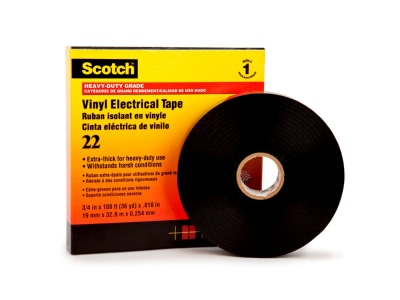 Produktbild 1 3M Scotch 22 19x33 PVC Elektro Isolierband 19 mm x 33 m  Vynil