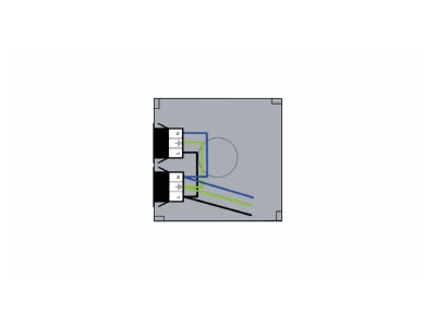 Wiring plan Kaiser AT2530 Surface mounted box 120x120mm