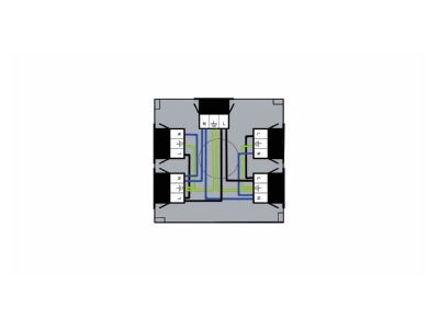 Wiring plan Kaiser AT2534 Surface mounted box 120x120mm