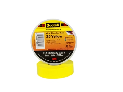 Product image 1 3M Scotch 35 19x20 gelb Adhesive tape 20m 19mm yellow
