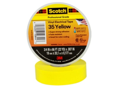 Product image 2 3M Scotch 35 19x20 gelb Adhesive tape 20m 19mm yellow