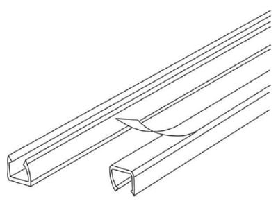 Line drawing Kleinhuis LC45 Wireway 5 8x7 8mm
