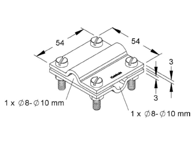 Mazeichnung Kleinhuis 3027 8 Kreuzverbinder