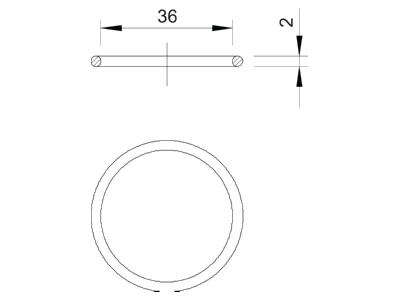 Ma�zeichnung 2 OBO 171 M40 O Dichtring f Anschl gew 