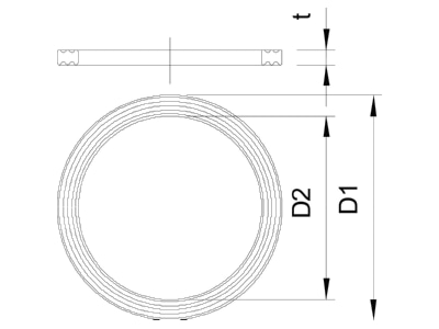 Dimensional drawing 2 OBO 107 F M16 PE Flat sealing 20 9x16mm