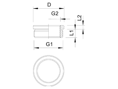Ma�zeichnung 1 OBO 167 R MS M63 50 Ms Reduktion M63 M50 vernickelt