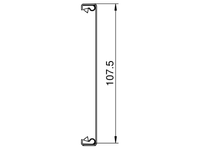 Ma�zeichnung 1 OBO OT3GEKS110RW Oberteil fuer Systemoeffnung 110x2000mm  St