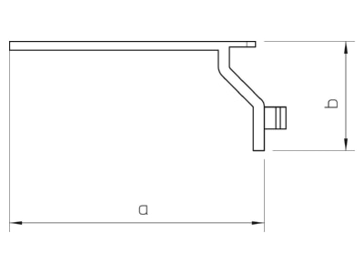 Ma�zeichnung 1 OBO LKV H H Halteklammer Baureihe LKV H