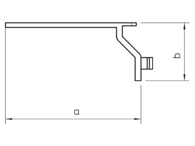 Ma�zeichnung 2 OBO LKV H H Halteklammer Baureihe LKV H