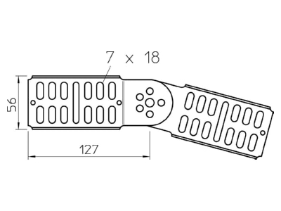 Ma�zeichnung 1 OBO RGV 60 A2 Gelenkverbinder SH 60mm