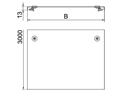 Ma�zeichnung 2 OBO DRL 400 FS Deckel m Drehverschluss