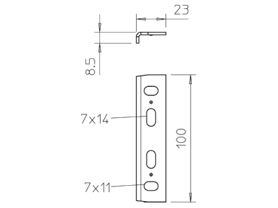 Ma�zeichnung 1 OBO MKR SV FT Schraubverbinder Marinenorm