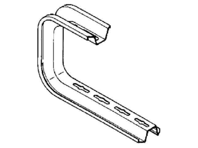 Line drawing Niedax TKSU 100 Ceiling bracket for cable tray

