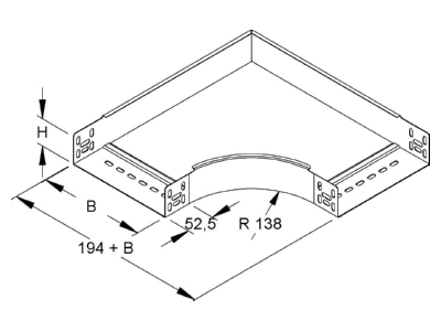 Mazeichnung Niedax RES 60 150 Bogen