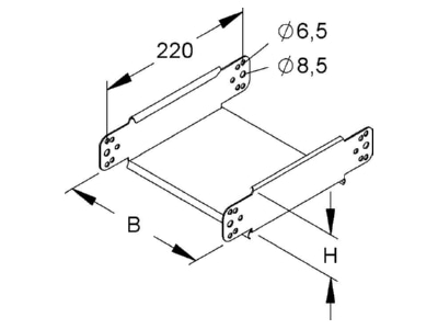Mazeichnung Niedax RGE 60 200 Gelenkstueck