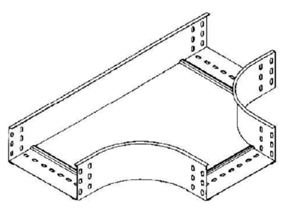 Product image Niedax RTS 85 300 Tee for cable tray 300x85mm
