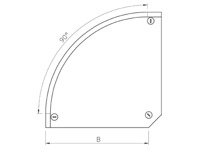 Ma�zeichnung 2 OBO DFB 90 300 FS Abdeckung stahl