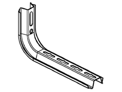 Line drawing Niedax TKS 300 Ceiling profile for cable tray 363mm
